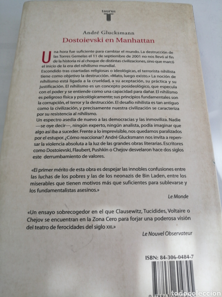 Libros: Dostoyevski en Manhatan. ANDR&Eacute; GLUSKMAN - Foto 2