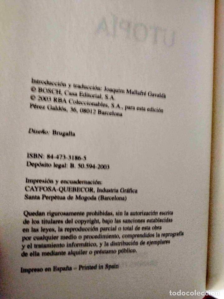 Libros: TOM&Aacute;S MORO: UTOP&Iacute;A - NUEVO - Foto 2