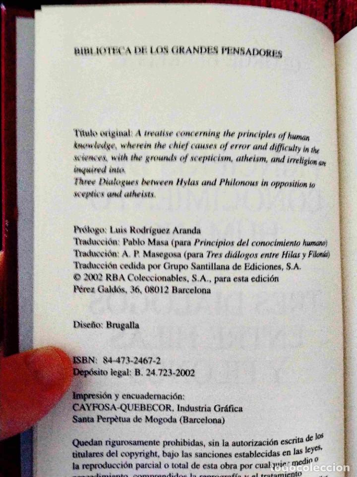 Libros: BERKELEY: PRINCIPIOS DEL CONOCIMIENTO - NUEVO - Foto 2