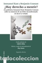 Libros: &iquest;Hay derecho a mentir? - Constant, Benjamin; Kant, Immanuel - Foto 1