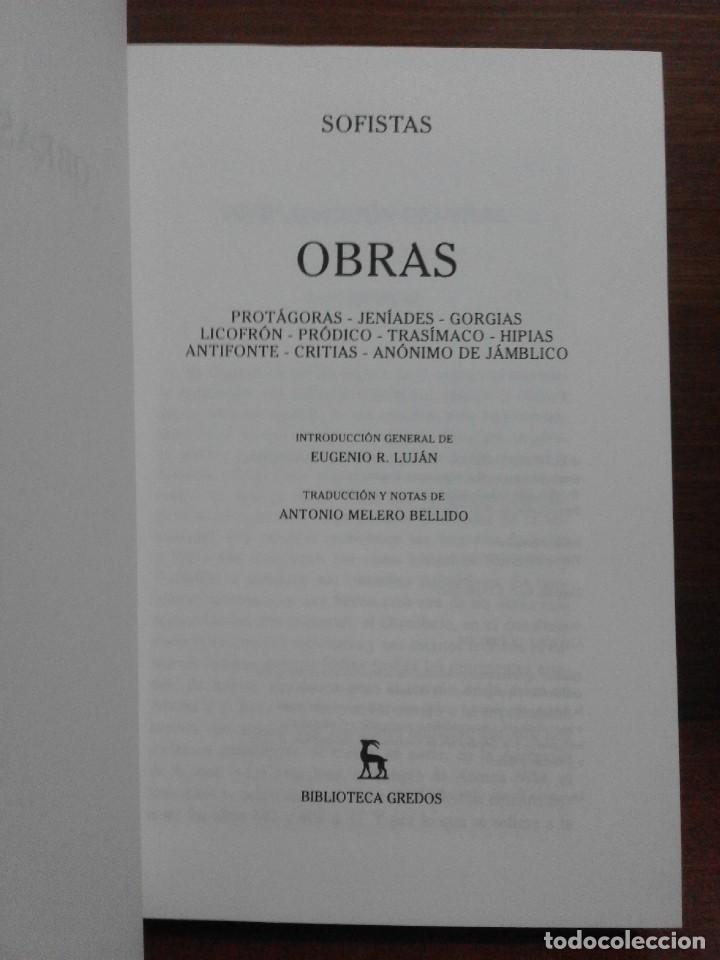 Libros: Sofistas - Obras [Protágoras/Jeníades/Gorgias/Licofrón/Pródico/Trasímaco/Hipias/Critias] Gredos 2007 - Foto 9 - 224811273