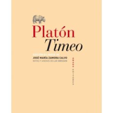 Libros: PLATÓN. TIMEO. ABADA EDITORES, 2019. Lote 317308238