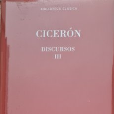 Libri: LIBRO - BIBLIOTECA CLASICA - CICERON - DISCURSOS III - GREDOS PRECINTADO. Lote 352847444