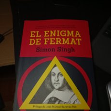 Libros: SIMON SINGH EL ENIGMA DE FERMAT. ARIEL 2023