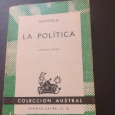 Libros: LA POLÍTICA. ARISTÓTELES