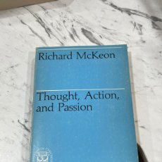 Libros: THOUGHT ACTION AND PASSION RICHARD MCKEON THE UNIVERSITY OF CHICAGO PRESS