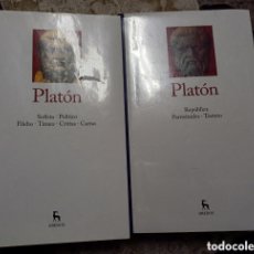 Libri: PLATÓN. TOMOS II Y III. EDITORIAL GREDOS.