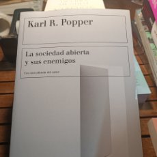 Libros: KARL R POPPER LA SOCIEDAD ABIERTA Y SUS ENEMIGOS PAIDOS 2024