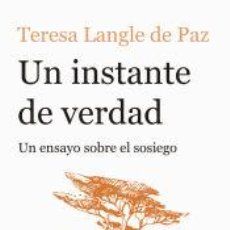 Libros: UN INSTANTE DE VERDAD - LANGLE DE PAZ, TERESA