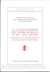 Libros: El nuevo Posidipo del papiro de Mil&aacute;n (P. Mil. Vogl. VIII 309): Introducci&oacute;n, edici&oacute;n cr&iacute;tica,