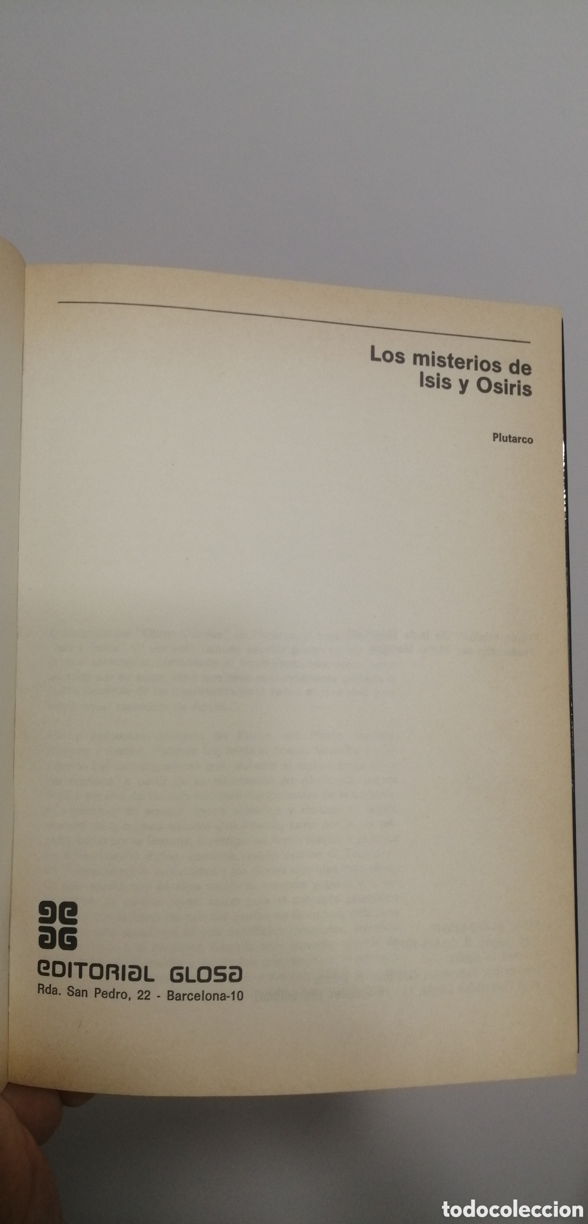 Libros: Plutarco Los misterios de Isis y Osiris - Foto 6