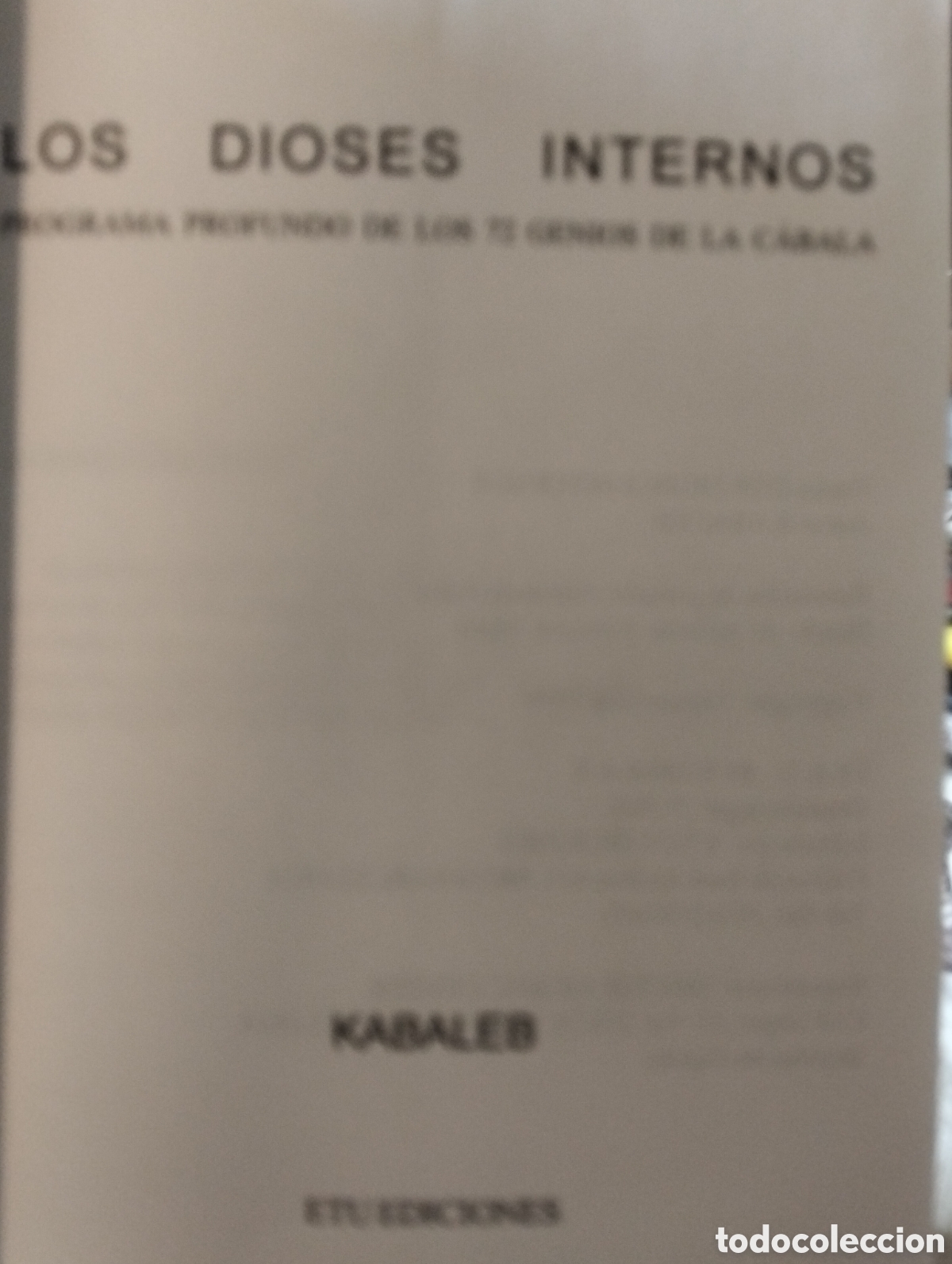 Libros: Barybook 350. . Los dioses internos programa profundo 72 genios de la C&aacute;bala kabaled etu ediciones - Foto 3