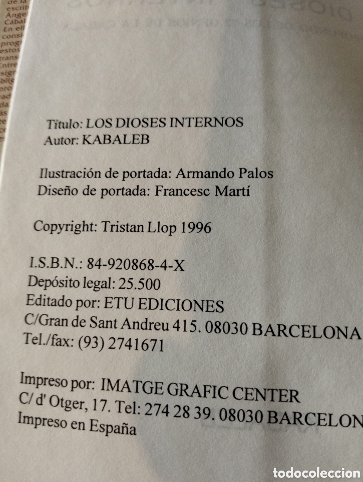 Libros: Barybook 350. . Los dioses internos programa profundo 72 genios de la C&aacute;bala kabaled etu ediciones - Foto 4