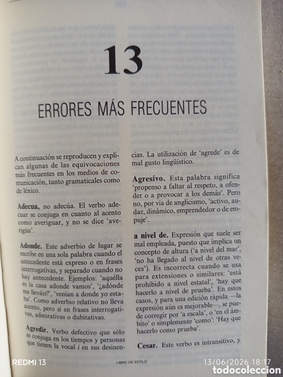 Libros: EL PA&Iacute;S. LIBRO DE ESTILO 1990 - Foto 2