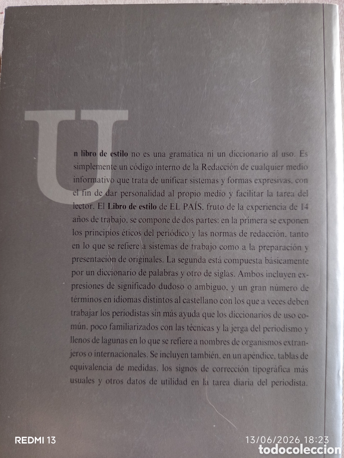 Libros: EL PA&Iacute;S. LIBRO DE ESTILO 1990 - Foto 4