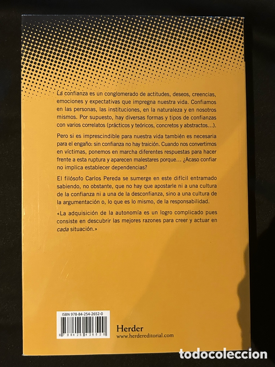 Libros: Libro &ldquo;Sobre la confianza&rdquo; - Foto 2
