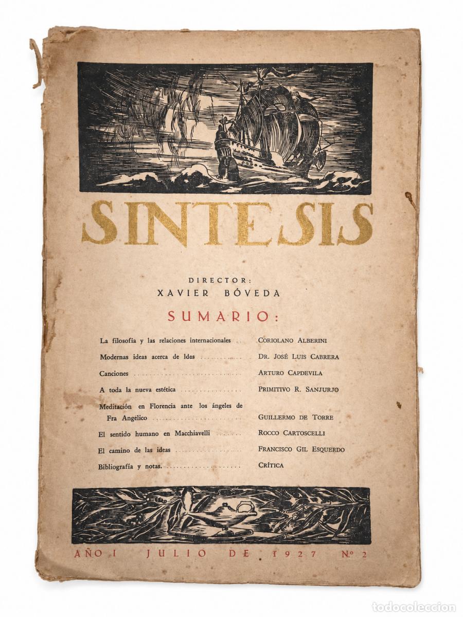 Libros: Xavier B&oacute;veda (director) &ndash; S&iacute;ntesis, A&ntilde;o I, N&ordm; 2 &ndash; Julio de 1927 LM