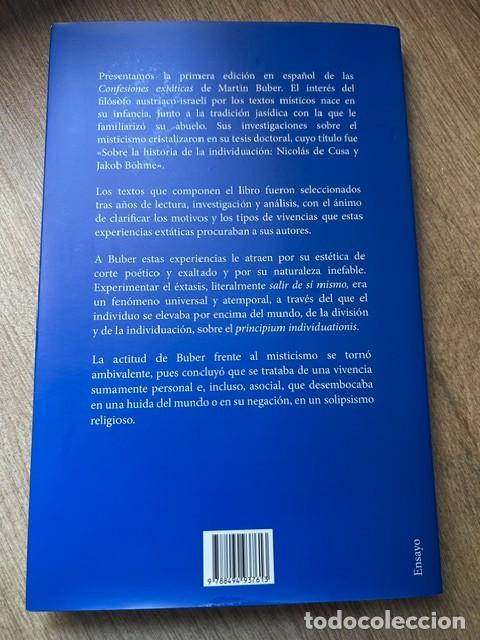 Libros: Confesiones ext&aacute;ticas -Martin Buber- - Foto 2