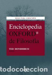 Libros: Enciclopedia Oxford de Filosof&iacute;a - Ted Honderich , y Carmen Garc&iacute;a Trevijano