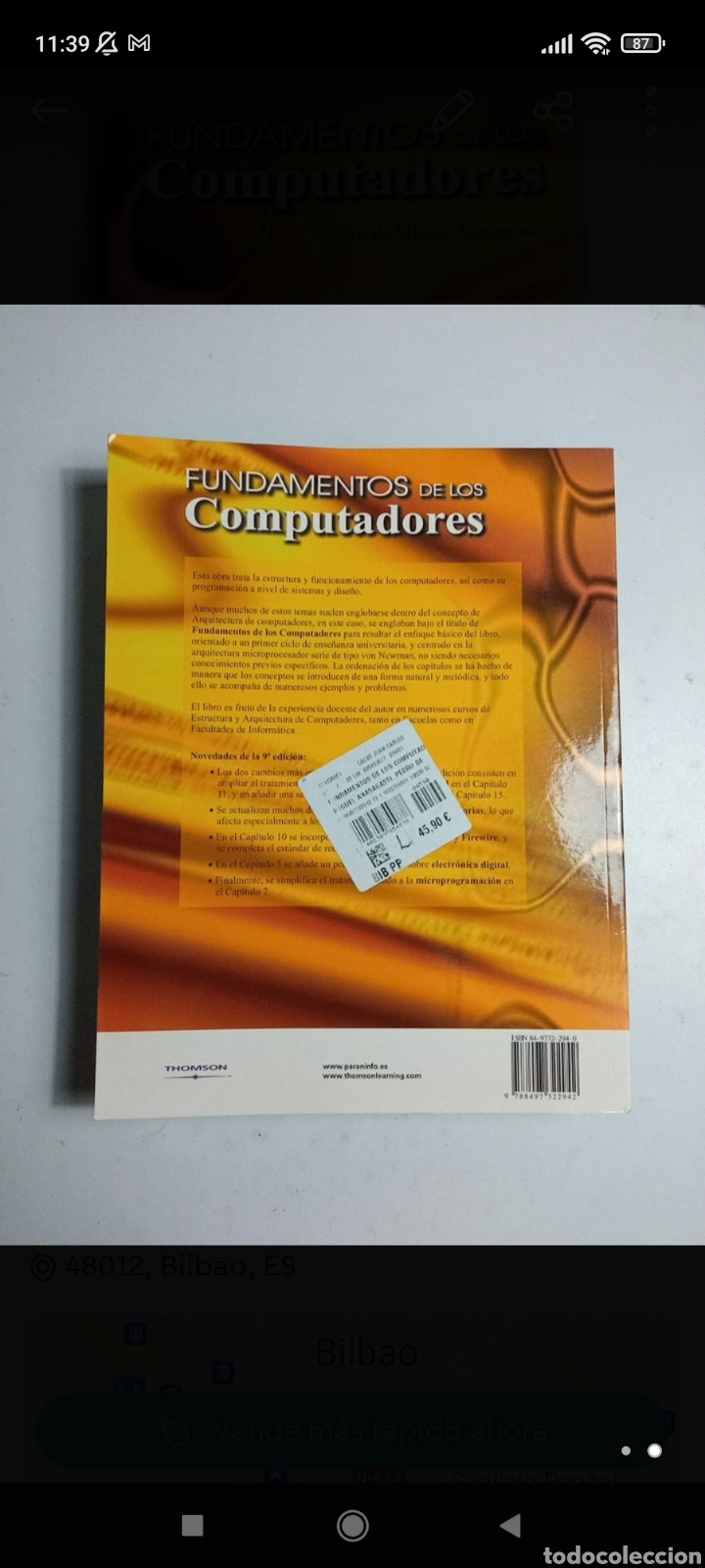 Libros: Fundamentos de los computadores thomson - Foto 2