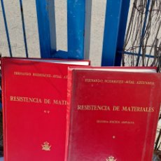 Libros: RESISTENCIA DE MATERIALES. 2 TOMOS . FERNANDO RODRÍGUEZ- AVIAL AZGUNAGA. Lote 323649148