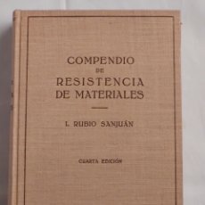 Libros: COMPENDIO DE RESISTENCIA DE MATERIALES. RUBIO SANJUÁN. EDITORIAL LABOR 4° ED . TOMO II. Lote 389691499