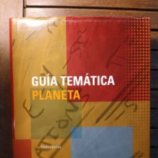 Libri: GUÍA TEMÁTICA PLANETA MATEMÁTICAS 2009 MANUEL GARCÍA PIRIZ