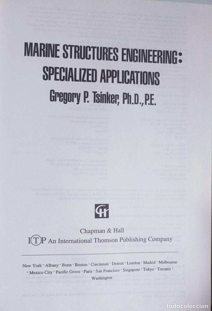 Libros: Marine Structures Engineering: Specialized Applications Gregory Tsinker - Foto 4
