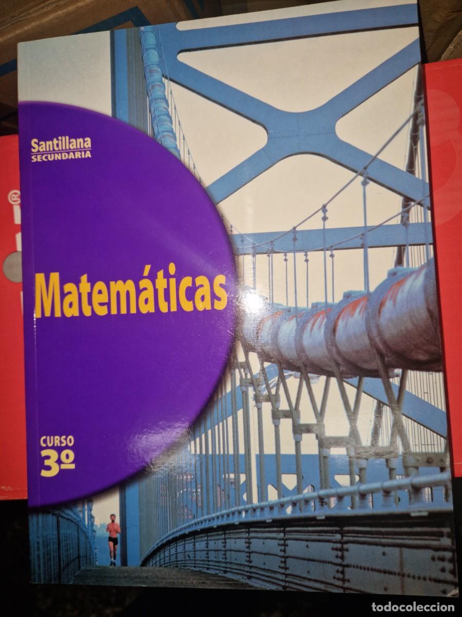 Libros: MATEMATICAS 3 curso de BACHILLERATO - editorial SANTILLANA