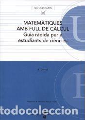 Libros: Matem&agrave;tiques en full de c&agrave;lcul. Guia r&agrave;p&igrave;da per a estudiants de ci&egrave;ncies. - Bernal Serrano, Antonio