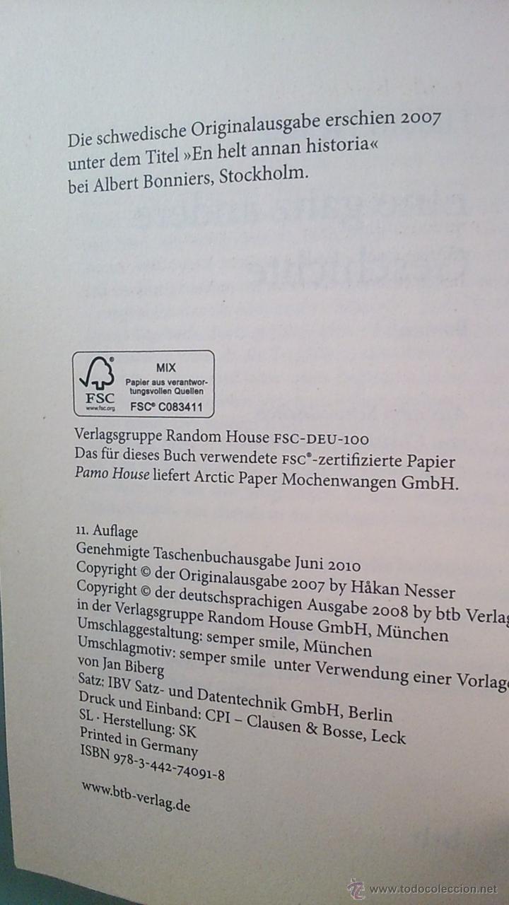 Libros: Eine ganz andere Geschichte. Hakan Nesser - Foto 3