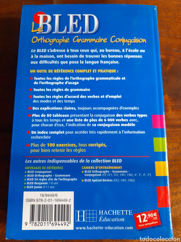 Libros: Bled. Orthograhe, grammaire, conjugaison. Franc&eacute;s - Foto 2