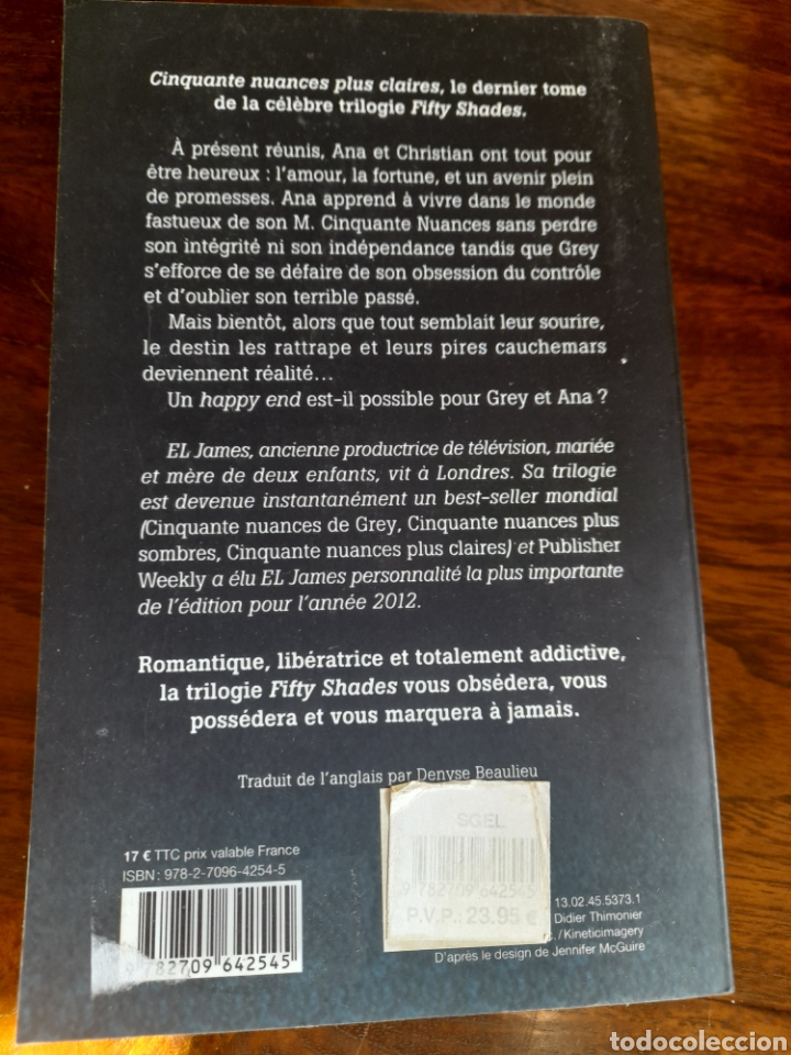Libros: Cinquante nueces plus claires. EL James - Foto 2