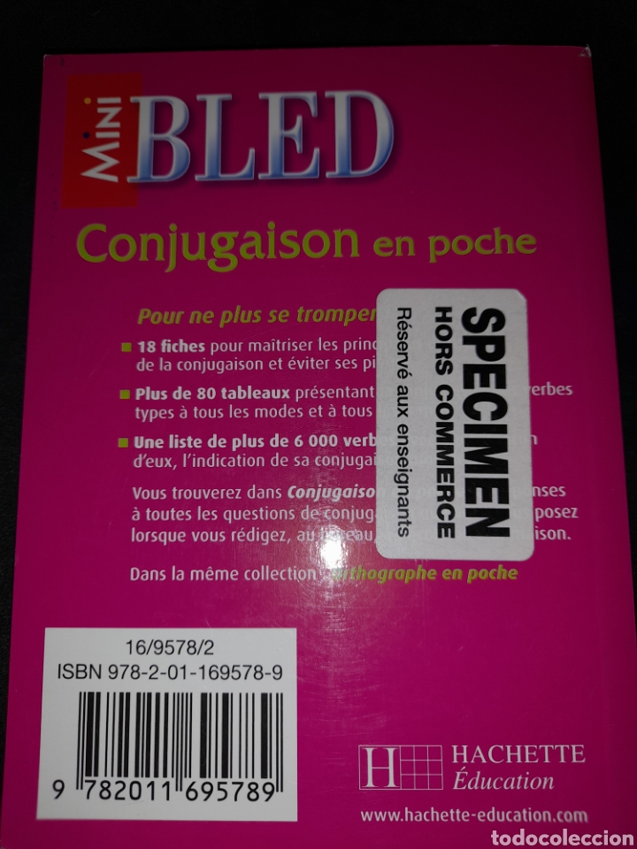 Libros: Mini Bled conjugaison en poche - Foto 2