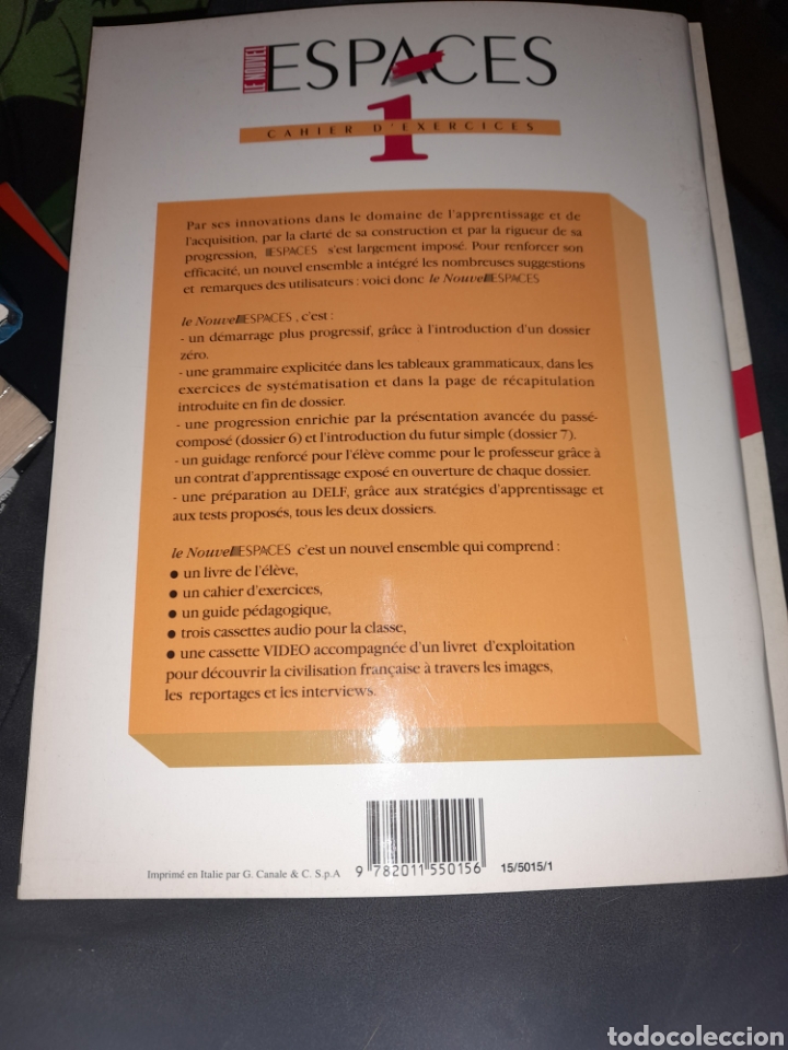Libros: Le nouveau espaces 1 Cahier dexercices - Foto 2