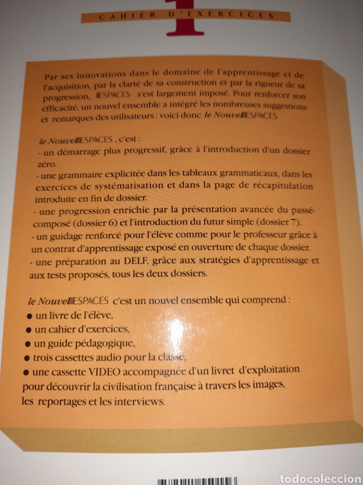 Libros: Le nouveau espaces 1 Cahier dexercices - Foto 3