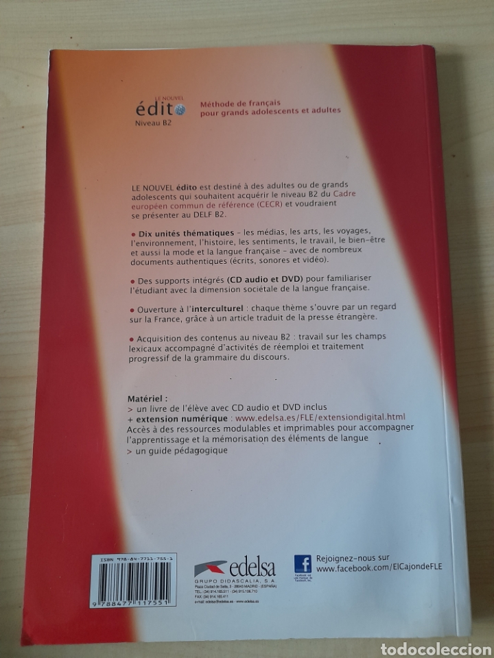 Libros: Le nouvel Edito B2. M&eacute;todo de franc&eacute;s - Foto 2