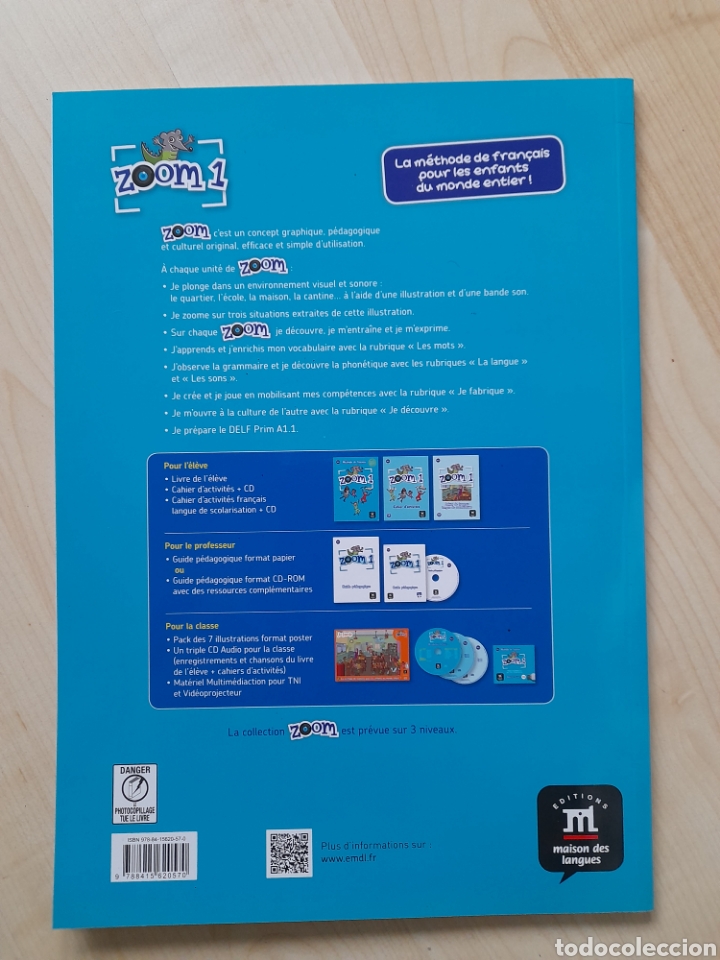 Libros: Zoom 1 .A1.1. M&eacute;todo de franc&eacute;s infantil - Foto 2