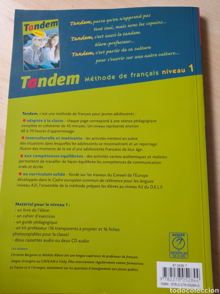 Libros: Tandem 1. M&eacute;todo de franc&eacute;s - Foto 2