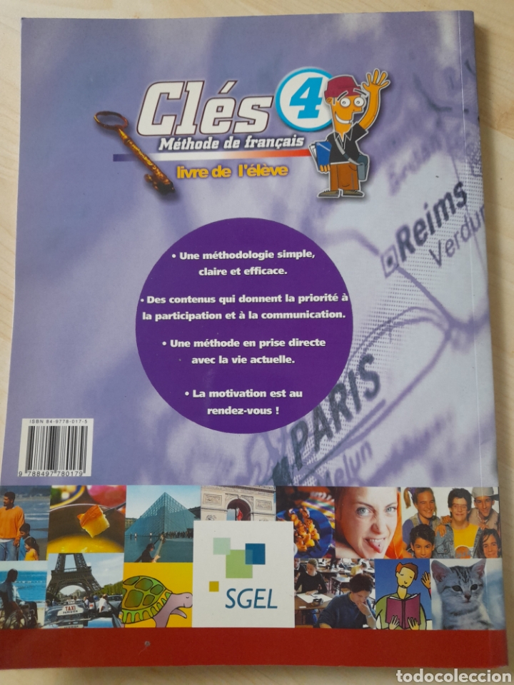 Libros: Cl&eacute;s 4. M&eacute;todo de franc&eacute;s - Foto 2