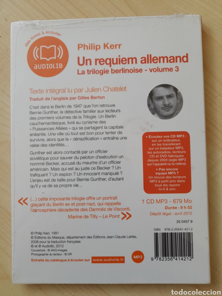 Libros: Un r&eacute;quiem allemand. Audiolibro en franc&eacute;s - Foto 2