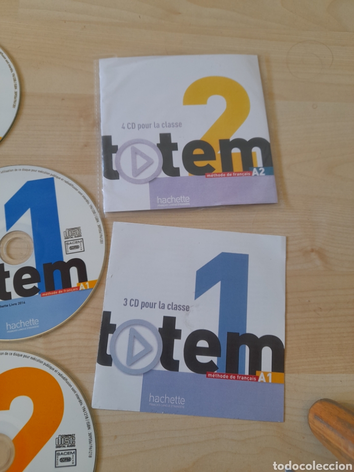 Libros: T&oacute;tem 1 y 2. Classe CD. M&eacute;todo de franc&eacute;s - Foto 2
