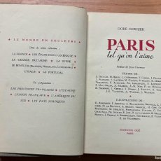 Libros: PARIS TEL QU'ON L'AIME. PRÉFACE DE JEAN COCTEAU OGRIZEK DORÉ