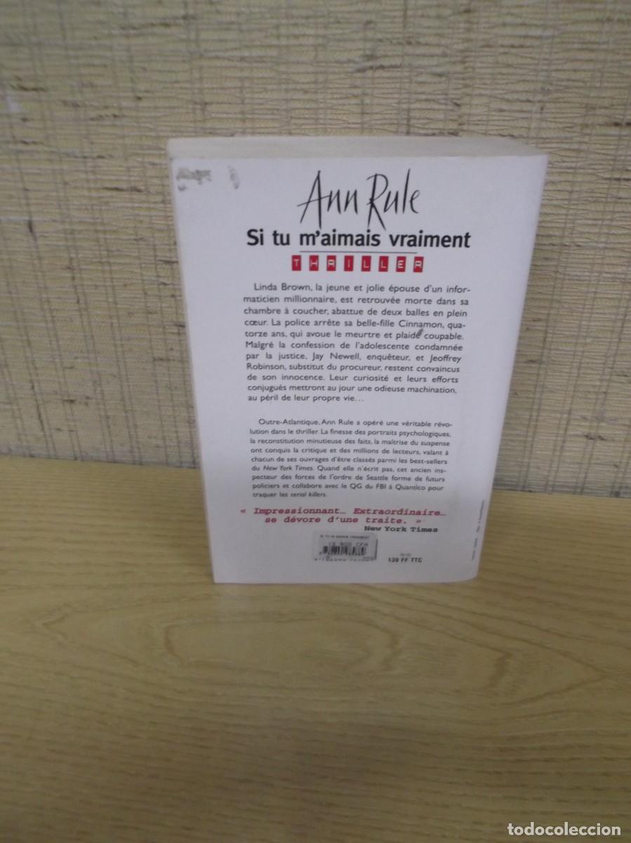 Libros: Libro en franc&eacute;s &rdquo;Si tu maimais vraiment&rdquo; de Ann Rule. - Foto 2