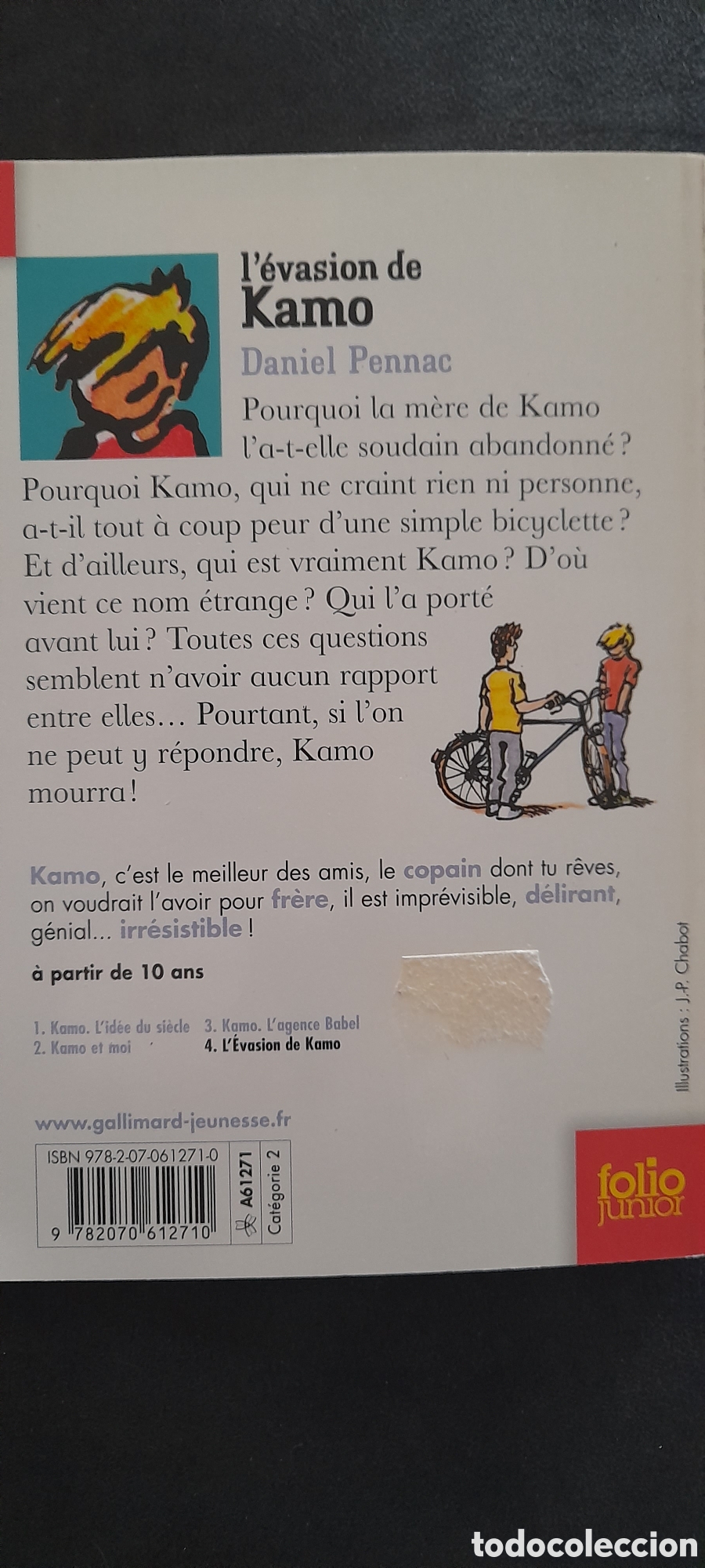 Libros: Levasionde Kamo. Daniel Pennac - Foto 2