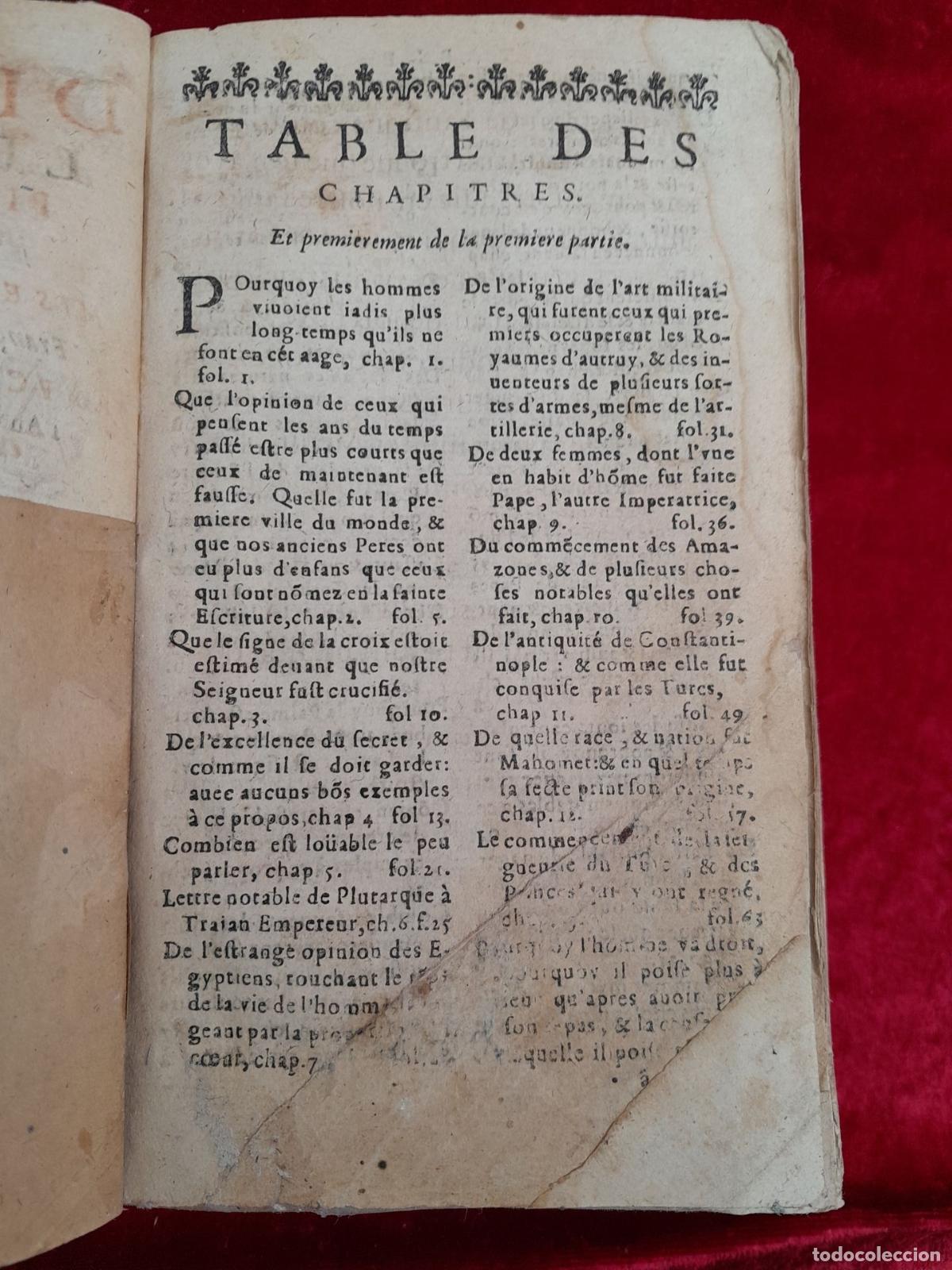 Libros: L-175. LES DIVERSES LE&Ccedil;ONS DE PIERRE MESSIE. A&Ntilde;O 1643 - Foto 4
