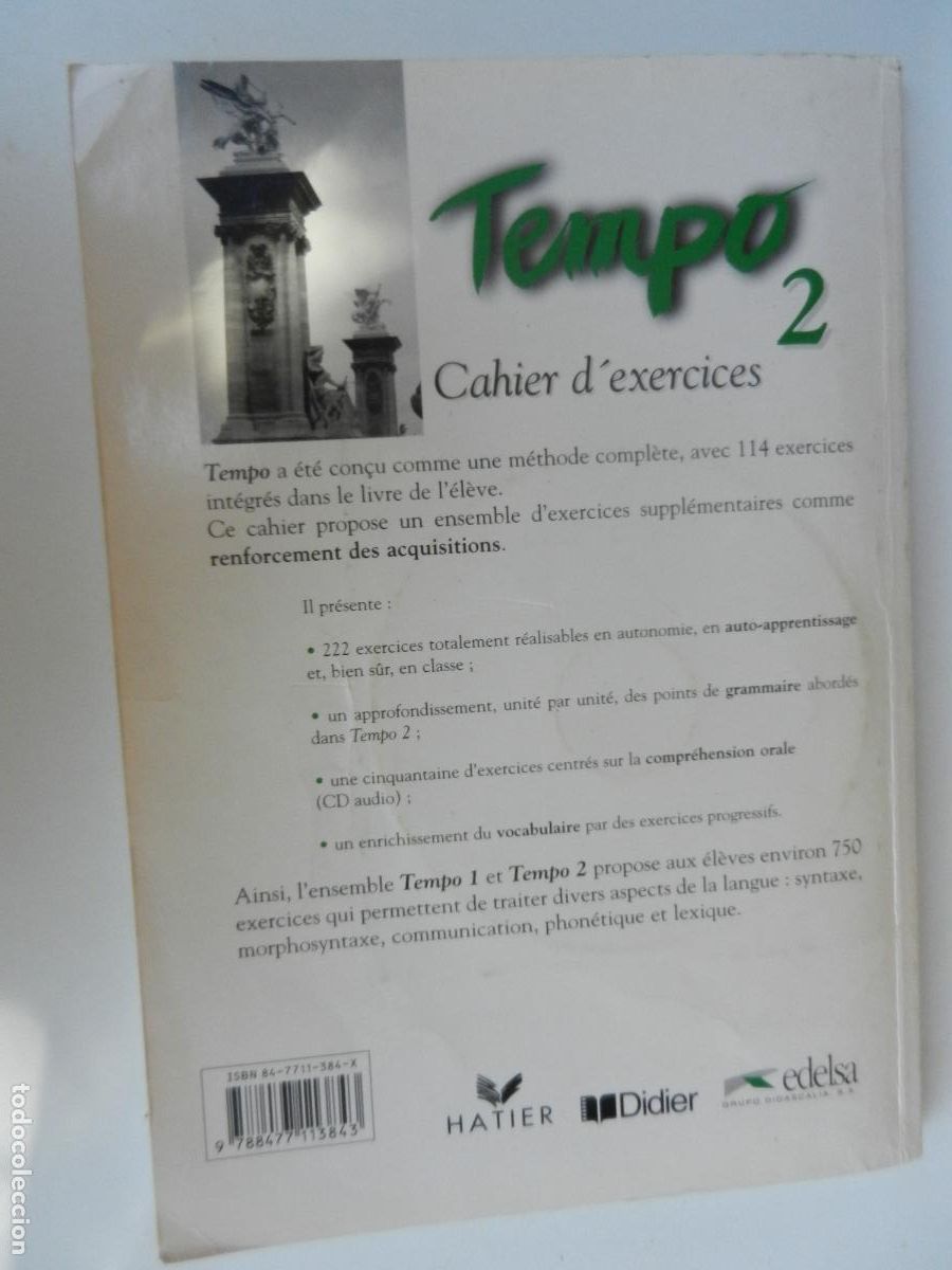 Libros: TEMPO 2 CAHIER DEXERCICES - HATIER - DIDIER - EDELSA CON CD - Foto 8