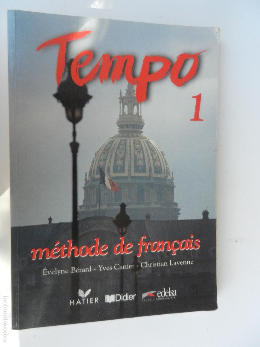 Libros: TEMPO 1 M&Eacute;THODE DE FRAN&Ccedil;AIS - HATIER - DIDIER - EDELSA -1996 - Foto 1