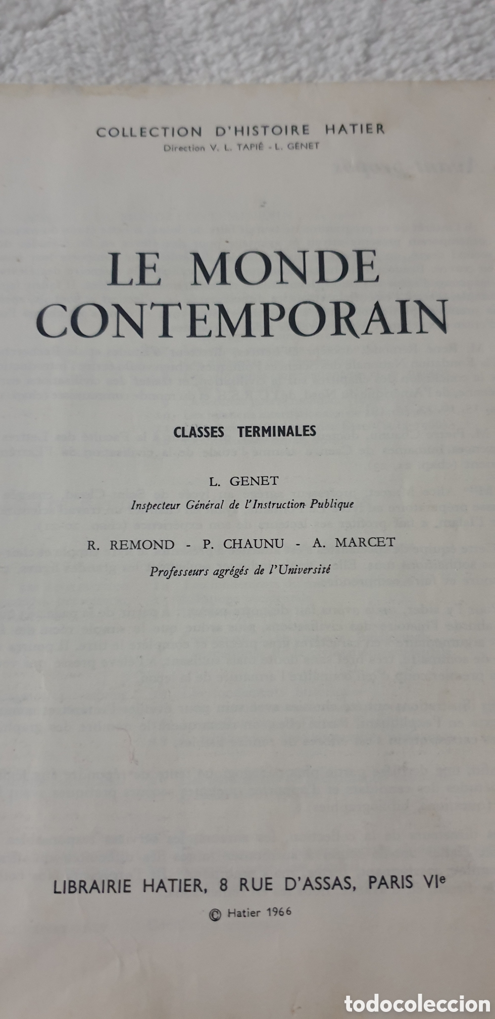 Libros: Le monde Contemporain - Foto 1
