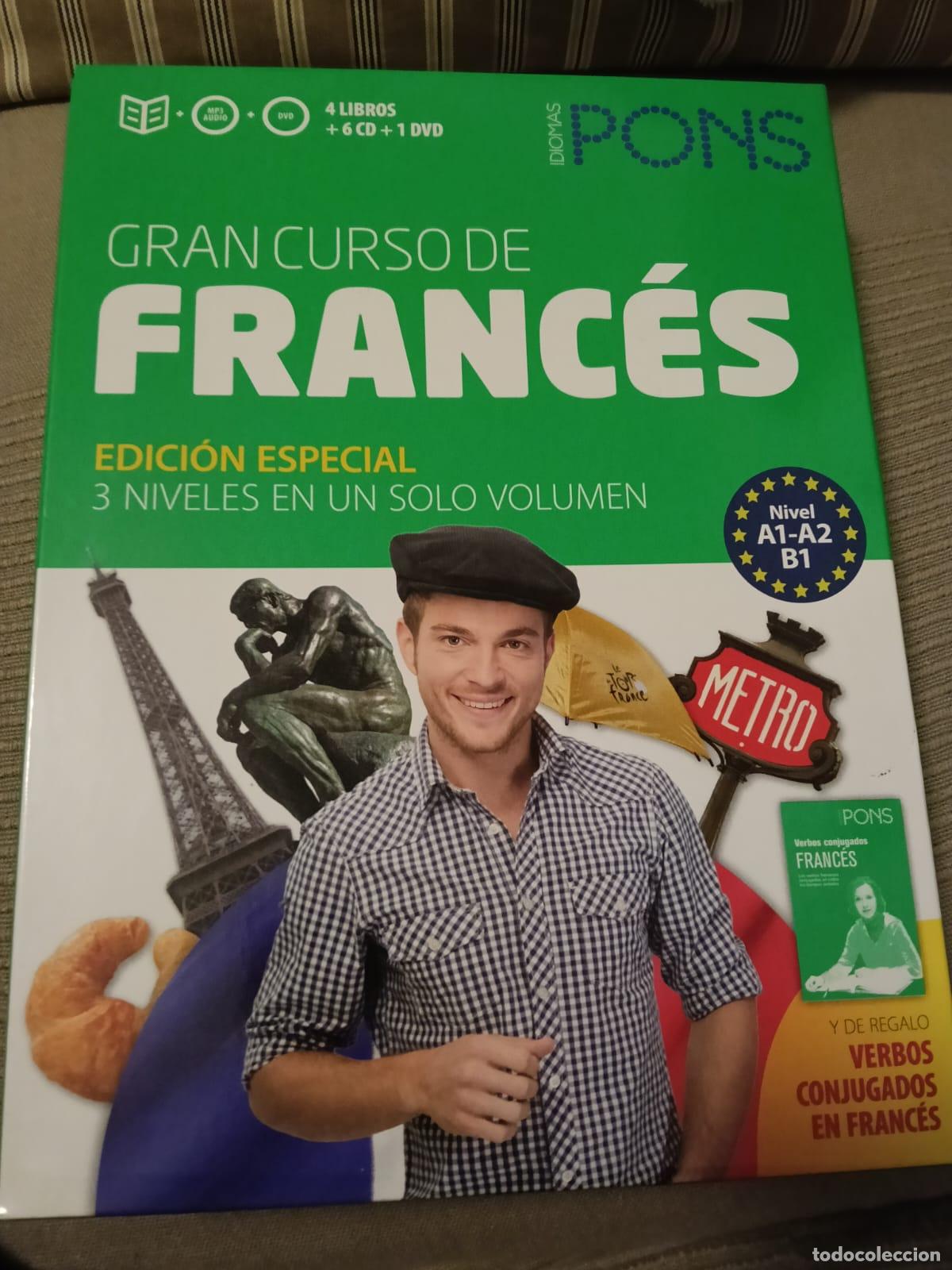 Libros: GRAN CURSO DE IDIOMAS FRANC&Eacute;S - PONS - COMPLETO CON LIBROS Y DVDS - Foto 1